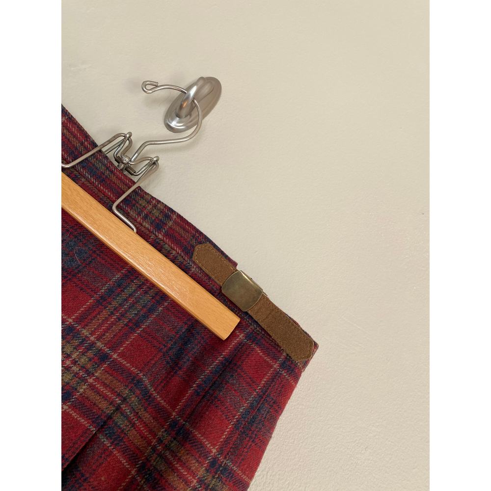 Pendleton Knockabout Pleated Plaid Wool Skirt Adj… - image 2